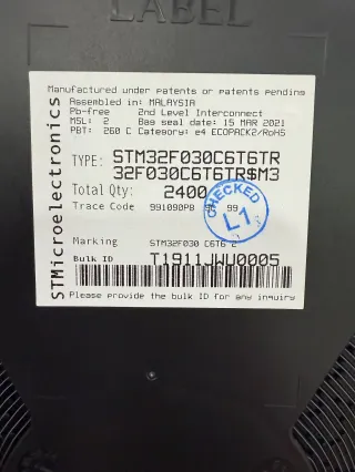 STM32F030C6T6 p1